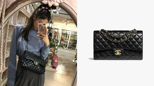 Дженни из BLACKPINK с сумкой Chanel